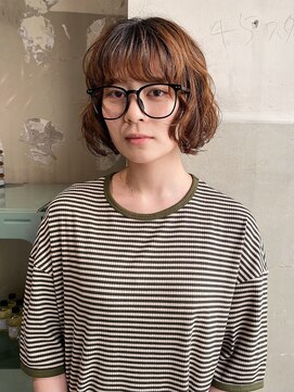 ロジ(loji) ボブのナチュラルパーマ
