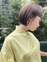 ボブ/ミニボブ/切りっぱなし/前髪/顔周りカット/銀座一丁目