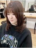 韓国前髪顔周り×美髪レイヤー[横浜/縮毛矯正/前髪縮毛矯正]