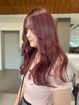 ローレンアオ(LOREN AO)&nbsp;ロング/暖色カラー/ピンクカラー/ブリーチ/ナチュラル