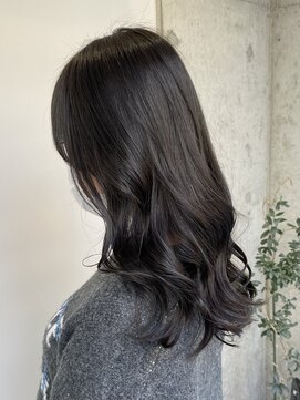 キャンバスアニュー 川崎(canvas anew.) ロング ダークグレージュ 地毛風カラー