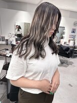 キング(K!ng)&nbsp;縮毛矯正髪質改善ハイライトレイヤーカット枚方美容室エクステ