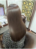 美髪矯正+美髪カラー♪