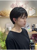 黒髪×ハンサムショート!美人見えショートヘア♪
