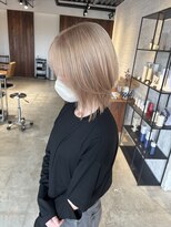 クラン バイ ナチュラル(clan by Natural)&nbsp;レイヤーボブ/ショートボブカット/ミルクティーベージュ/カラー