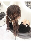 お花ツインテール