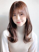 似合わせカット美髪ナチュラルカール愛されシースルーバング