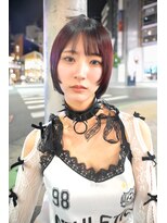 キジ(KIJI) レイヤーボブ/ミニボブ/レッド/ワインレッド/ワイドバング