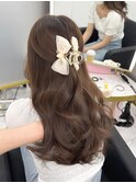 ブリーチなしベージュブラウン