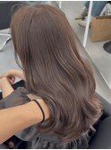 ブリーチなしダブルカラーで作るシアーグレージュ♪10代20代30代