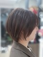 ルミ 上大岡店(Lumi)&nbsp;今のショートは透け感です！後れ毛のようなもみあげが重要☆
