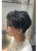 センターパート×ツイストスパイラル
