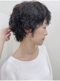 【morio原宿】マッシュショートパーマ 強めパーマ 前髪あり