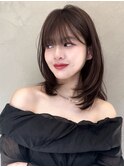 ♪顔周り レイヤー ボブ 縮毛矯正 髪質改善