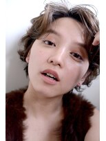 ミラバイグリーン(Mira by green)&nbsp;short　curl　×　beige　【ジェンダーレス】＃10