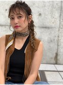 AUSTIN イルミナカラーが際立つ編み込み着付けヘアセット