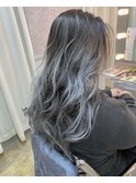 ホワイトバレイヤージュカラー