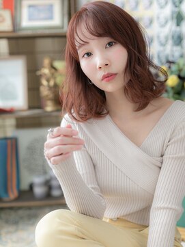 カバーヘアアンドスパ ブリス 浦和(COVER HAIR&SPA bliss) 大人かわいいレッドブラウン小顔ヨシンモリb浦和20代30代40代