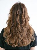 大人可愛い甘辛MIXロング_三軒茶屋_モテ_愛され_パーマ_髪質改善