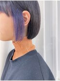 20代30代ラベンダーインナーカラーイヤリングカラー