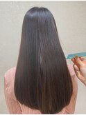 サラサラロングレイヤー/艶髪/モテ/パープルブラック/髪質改善