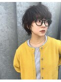 クセ毛風フワくしゃマッシュショート☆