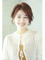 大人ショート/ショートボブ/マチルダボブ/ピンクベージュ/卵型