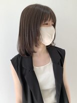 フォーク FOLK&nbsp;【FOLK】透明感ダークグレージュ☆似合わせ外ハネミディアム♪