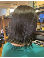 オーガニックマインド 坂戸 鶴ヶ島(organic+mind)&nbsp;大人可愛い小顔くびれボブダークアッシュグレージュブリーチなし