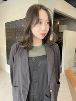 ヘアー アイス ルーチェ(HAIR ICI LUCE)&nbsp;オリーブグレージュ グレージュ 大人可愛い 透明感カラー/林