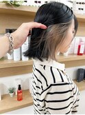 【堀惠】インナーカラーイヤリングカラーベージュ吉祥寺