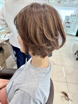 アッシュ 下北沢店(Ash)&nbsp;バッサリカット！リュクスカラーの短過ぎないショートボブ