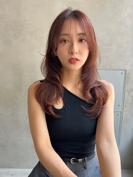 メーヴェ(Mowen) mowen×レイヤーカット×レッドブラウン