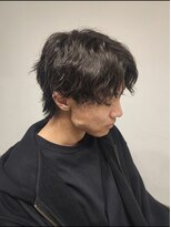 ニアウ 伊勢崎連取店(Niau)&nbsp;センターパートウルフ波巻きスパイラルパーマ