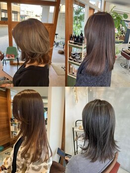 ヘアー デザイン イット(ITTO)の写真/【今人気の白髪ぼかしも得意！】30代以上の大人女性の為の高品質カラーで髪にも地肌にも優しく美しく！
