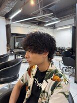 アイズ 海老名(AIZU)&nbsp;シャドウパーマ　波巻きスパイラルパーマ　海老名パーマ　メンズ