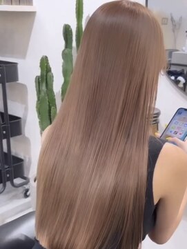 ラキング ギンザ トウキョウ(LAKING GINZA) くびれヘア/アプリコットオレンジ/夏/ハイライトカラー[銀座駅]