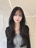 キティー(kiti)&nbsp;2wayバング 韓国前髪 シースルー レイヤーカット 小顔 韓国ヘア