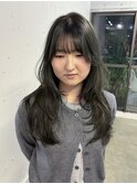 【TALO】オリーブグレー×レイヤーカット
