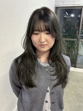 【TALO】オリーブグレー×レイヤーカット