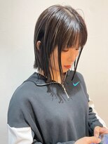 ロッカ ヘアーイノベーション(rocca hair innovation)&nbsp;束感ウェットな切りっぱなしボブ！［稲毛/髪質改善］