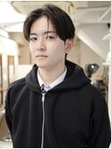 ダウンパーマ　センターパート　サンウォン