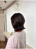 レイヤーカット/ミディアム/外ハネ/ナチュラル/顔周りカット