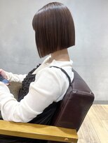 エミス バイ メルト 吉祥寺(emis by melt)&nbsp;【吉田】ボブ縮毛矯正ストレートチョコレートブラウン小顔ヘア