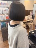 白髪ぼかしカラー 丸みボブ