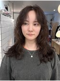抜け感パーマ