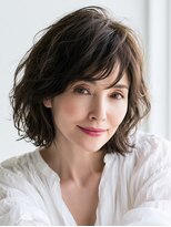 ビフィーノ リルネ(Bifino Rilune) 40代/大人ガーリー/ダークアッシュ/似合わせカット/川西池田