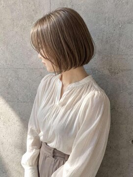 シェル 国分寺(shell) ワンホンレイヤー/ミルクティーブロンド/ダークブルー/国分寺
