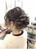 あみこみふわミディアレンジ【ヘアアレンジ 立川/立川南口】
