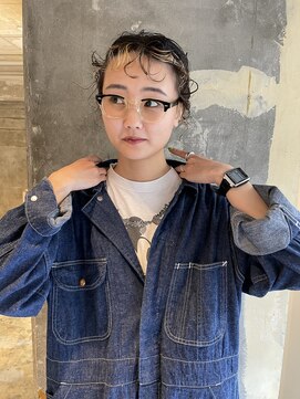 ハマモト ハイライトパーマ